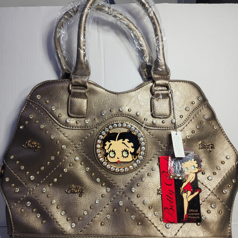 Betty Boop Gold/Brown Bag